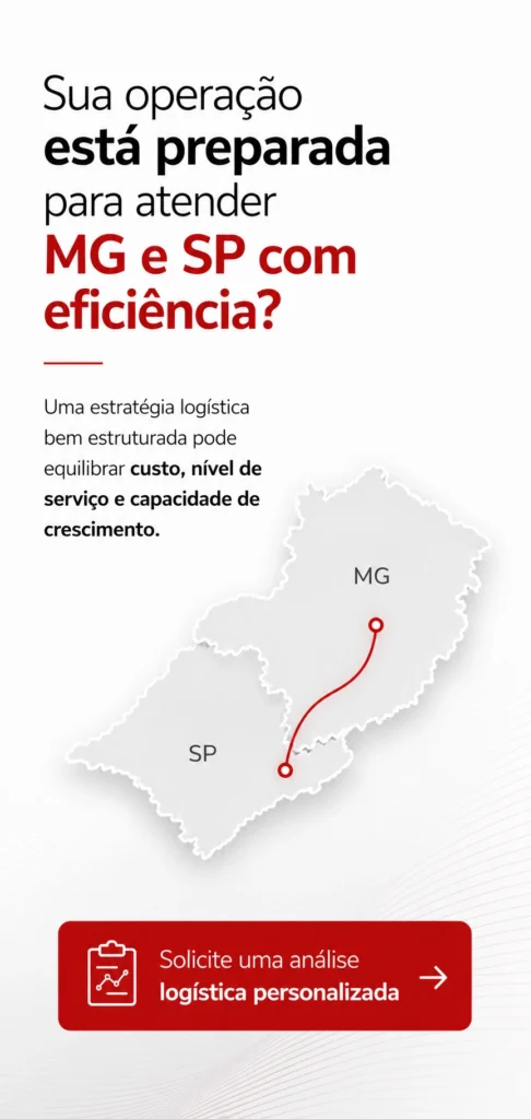 centro de distribuição Minas Gerais São Paulo