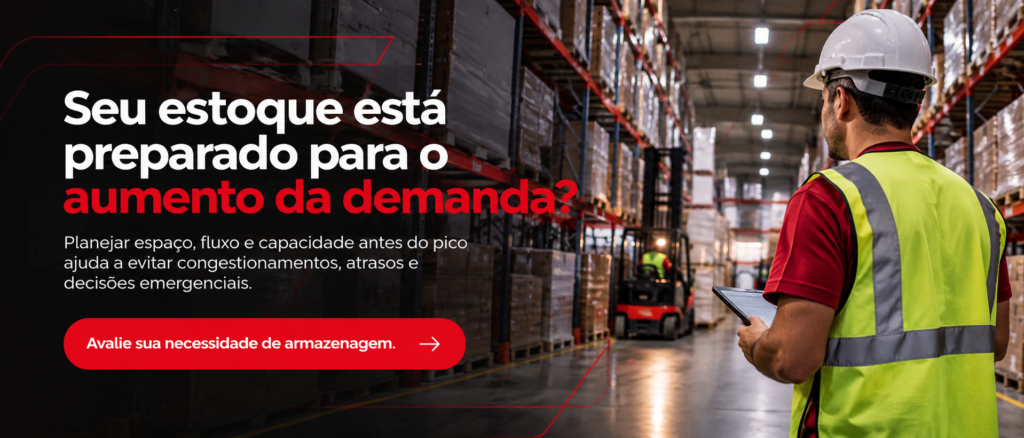 Estoque preparado para a demanda